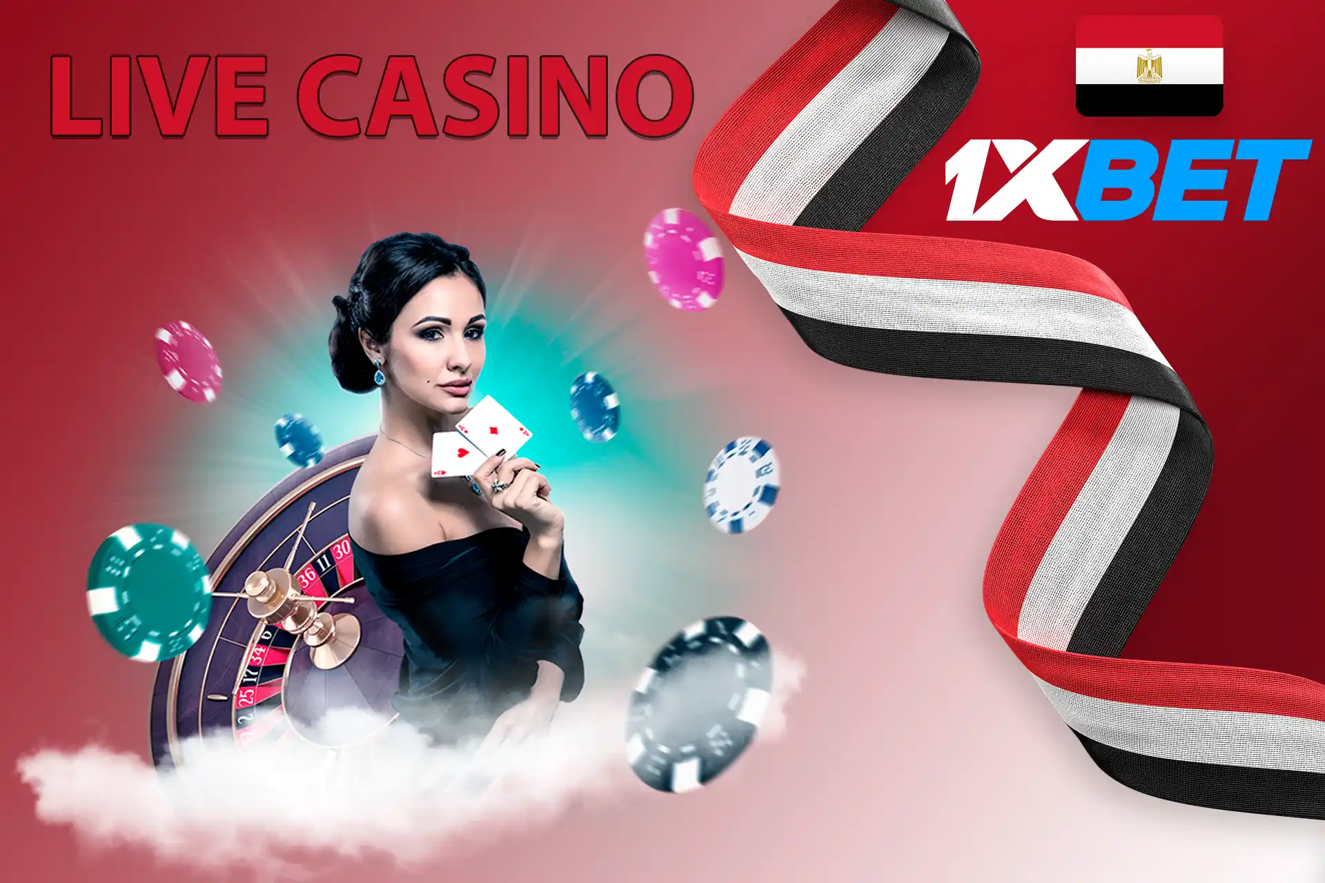 Live casino gambling at 1xBet