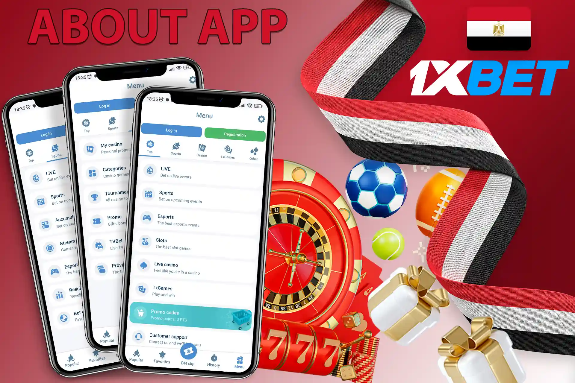 Many features of the 1xBet mobile application