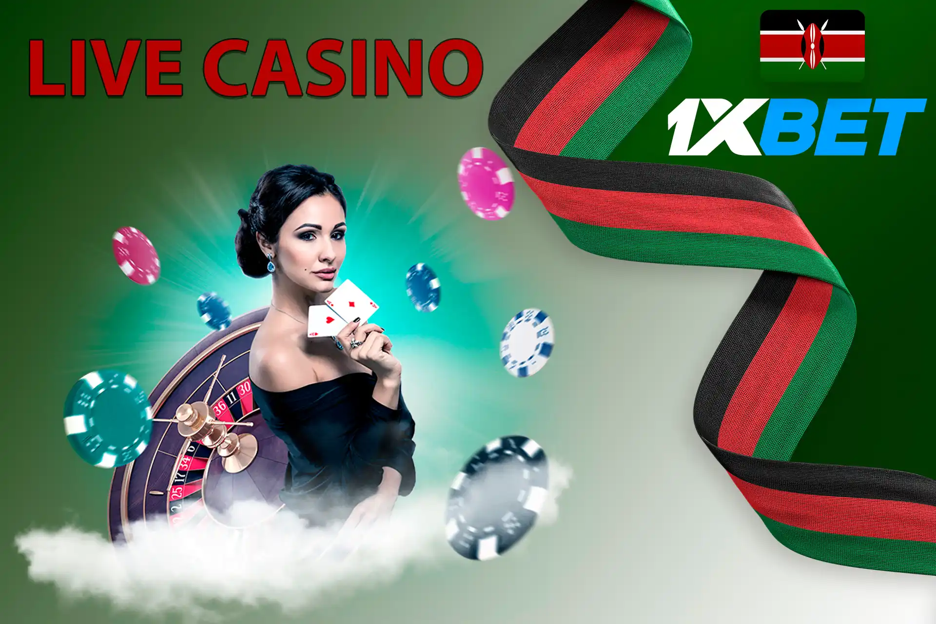 Live casino gambling at 1xBet